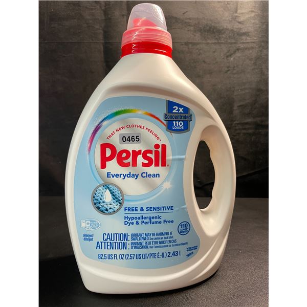 1 Bottle of Persil Everyday Clean Free+Sensitive Hypoallergenic Liquid Laundry Detergent (2.43L) New