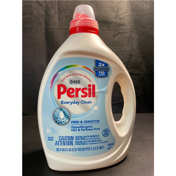 1 Bottle of Persil Everyday Clean Free+Sensitive Hypoallergenic Liquid Laundry Detergent (2.43L) New