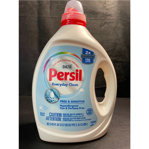 1 Bottle of Persil Everyday Clean Free+Sensitive Hypoallergenic Liquid Laundry Detergent (2.43L) New