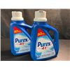 Image 1 : 2 Bottles of Purex Cold Water Liquid Laundry Detergent - 2.03L (50 Loads) Each - New