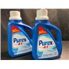 Image 1 : 2 Bottles of Purex Cold Water Liquid Laundry Detergent - 2.03L (50 Loads) Each - New