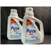 Image 1 : 2 Bottles of Purex Free & Clear Concentrated Liquid Laundry Detergent - 2.03L (50 Loads) Each - New