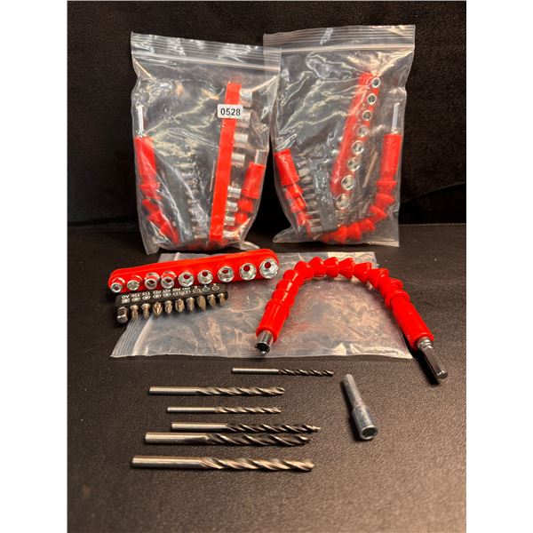 3 Packs of Flex Shaft Driver Bits Sockets and Drill Bits - New