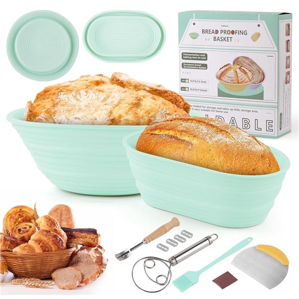 Foldable Bread Proofing Basket with Baking Accessories - New