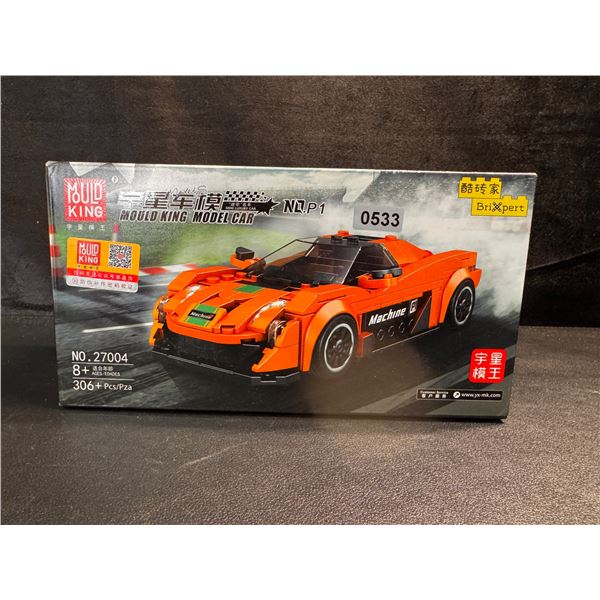 Mould King 306PCS Lego Style Model Car with Acrylic Display Case - New