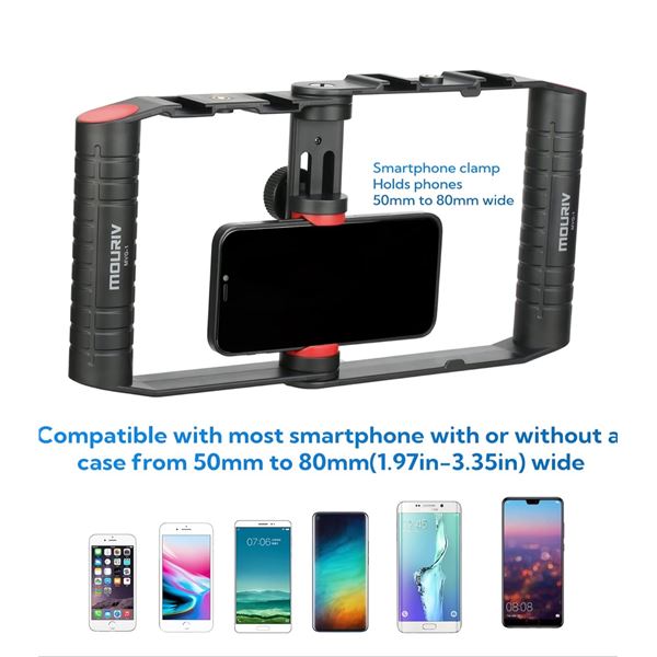 Mouriv X Boya Universal Smart Phone Video Kit with LED Light and Lavalier - New