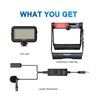 Image 2 : Mouriv X Boya Universal Smart Phone Video Kit with LED Light and Lavalier - New