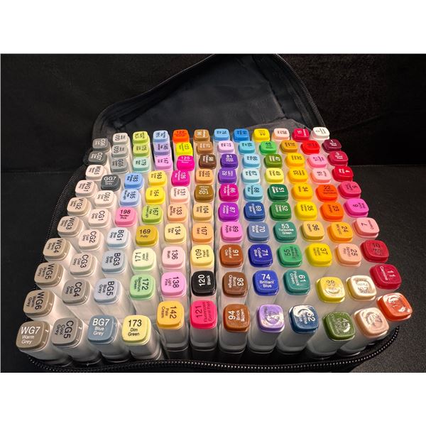 AnyMark 120PC Dual Tip Alcohol Markers Set - New