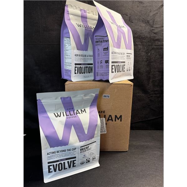1 Box of 3 Cafe William Decaf Medium Roast Coffee - New