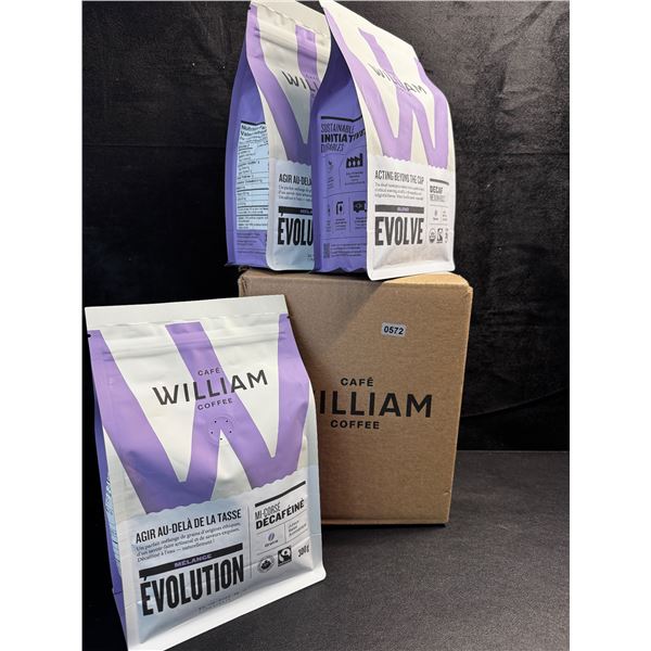 1 Box of 3 Cafe William Decaf Medium Roast Coffee - New