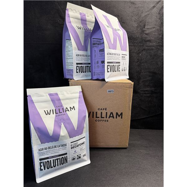 1 Box of 3 Cafe William Decaf Medium Roast Coffee - New