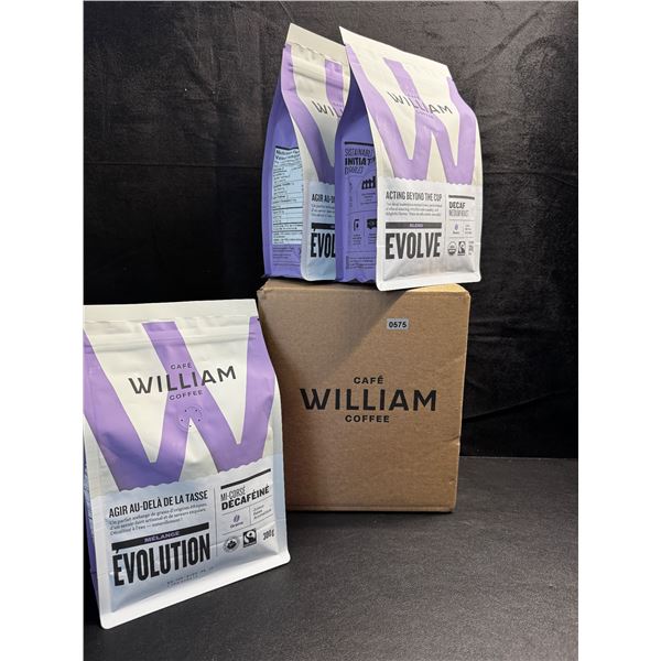 1 Box of 3 Cafe William Decaf Medium Roast Coffee - New