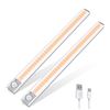 Image 1 : 1 2-Pack LED Motion Sensor Under Cabinet/Closet/Hallway Lights - Long 15.35" Size - Brand New!