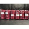 Image 1 : 6 Spools/Rolls of Wine Red Coloured Macrame Yarn/Rope - New