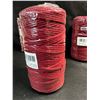 Image 2 : 6 Spools/Rolls of Wine Red Coloured Macrame Yarn/Rope - New