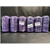 Image 1 : 6 Spools/Rolls of Deep Purple Coloured Macrame Yarn/Rope - New