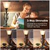 Image 3 : 1 Box of 2 Touch Control Dimmable Table Lamps with USB Charging - New