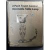 Image 6 : 1 Box of 2 Touch Control Dimmable Table Lamps with USB Charging - New