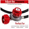 Image 6 : GasOne 2019-Red 4FT High Pressure Adjustable Propane Regulator 0-20PSI - New