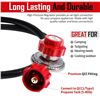 Image 3 : GasOne 2019-Red 4FT High Pressure Adjustable Propane Regulator 0-20PSI - New
