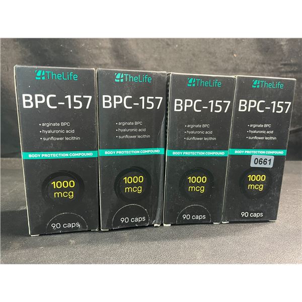 4 Boxes of '2TheLife' BPC-157 Body Protection Compound 1000mcg (90caps) w/ Hyaluronic Acid - New