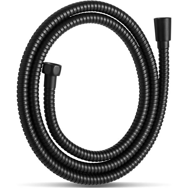 5 Offo Replacement Shower Hoses - Stainless Steel/Kink Free - 60 inch Length - Matte Black - New