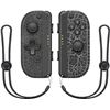 Image 1 : 1 Set of Joycon Controllers for Nintendo Switch - Black Marble Aftermarket Design - Brand New!
