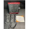 Image 2 : 1 Set of Joycon Controllers for Nintendo Switch - Black Marble Aftermarket Design - Brand New!