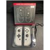 Image 2 : 1 Set of Joycon Controllers for Nintendo Switch - White Marble Aftermarket Design - Brand New!