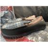 Image 2 : 2 Pairs of Everfoams Men's Plain Tweed Moccasin Slippers w/ Grip Bottoms - Size 12 - Brand New