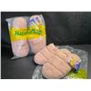 Image 1 : 2 Pairs of Pink Fuzzy Slippers for Women - Size 7-8 - New with Tags!