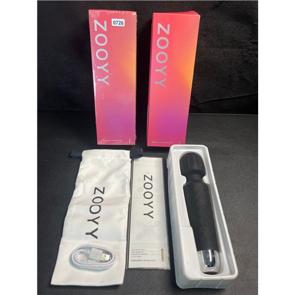 2 Zooyy Rechargeable Vibrating Personal Massagers/Adult Sex Toys - Quiet & Waterproof - Brand New