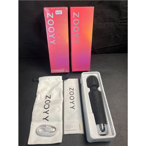 2 Zooyy Rechargeable Vibrating Personal Massagers/Adult Sex Toys - Quiet & Waterproof - Brand New