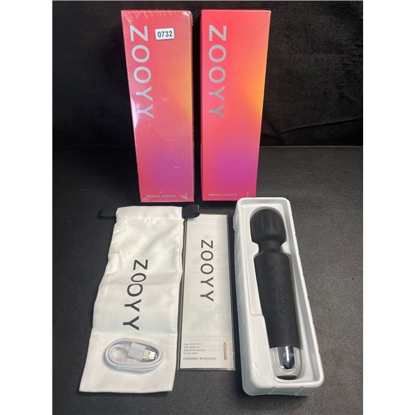 2 Zooyy Rechargeable Vibrating Personal Massagers/Adult Sex Toys - Quiet & Waterproof - Brand New