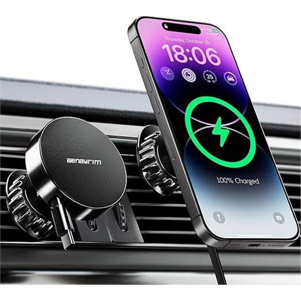 4 Magsafe Car Mount Fast Wireless Phone Chargers - Brand New!