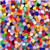 Image 1 : 10 Packs of Craft Fuzzy Pompoms - Multicolor - 2000PCS Per Pack - New Sealed