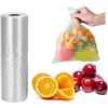 Image 1 : 2 Large Rolls of Clear Plastic Food/Produce Storage Bags - 14" x 20" Size - 350 Bags Per Roll - New