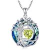 Image 1 : 1 Tree of Life Necklace for Women - 925 Sterling Silver w/ Crystal Birthstone Pendant - Brand New!