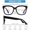 Image 4 : 2 Boxes of JM Oversized Blue-Light Blocking Square Reading Glasses - (3 Each/6 Total) - New!