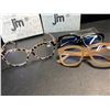 Image 3 : 2 Boxes of JM Oversized Blue-Light Blocking Square Reading Glasses - (3 Each/6 Total) - New!
