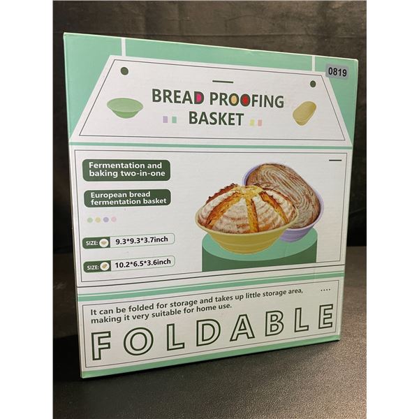 2PC Silicone Bread Proofing Basket Kit (Includes 9" Round Bread Pan & 10" Oval Pan) - New!