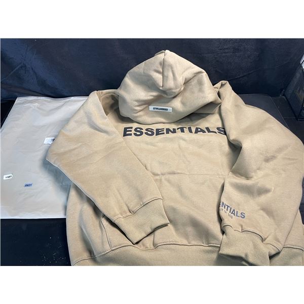 1 Essentials Hoodie/Sweater - Beige - Size Small - New