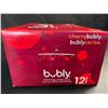Image 2 : 1 Case of Bubly Cherry Sparkling Water - 12 Cans (355ml Each) - Cherry Bubly - BB: MR 05/25