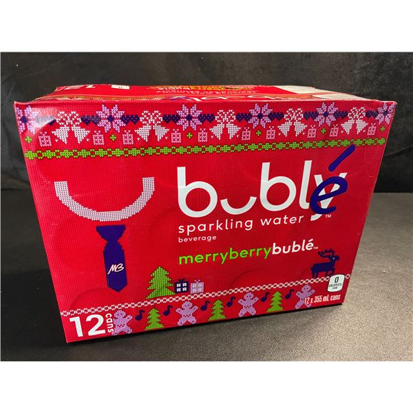 1 Case of Merry Berry Bubly Sparkling Water - 12 Cans (355ml Each) - MerryBerry Bubly - BB: AL 14/25