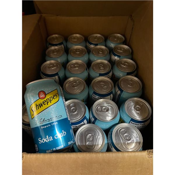 46 Single Cans of Schweppes Club Soda - (355ml Each)