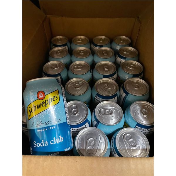 46 Single Cans of Schweppes Club Soda - (355ml Each)