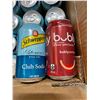 Image 2 : 46 Single Cans of Cherry Bubly/Club Soda; (23x Cherry Bubly & 23x Club Soda) - 355ml Each