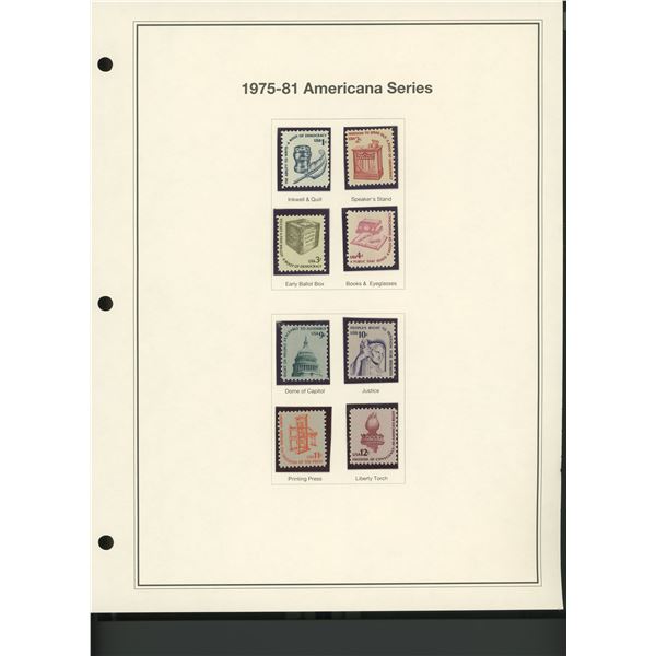 1975-81 American Series Stamp Set