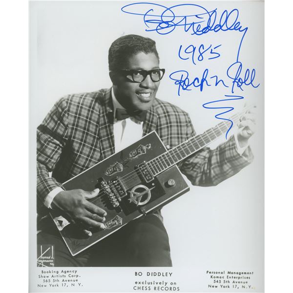 Bo Diddley signed photo