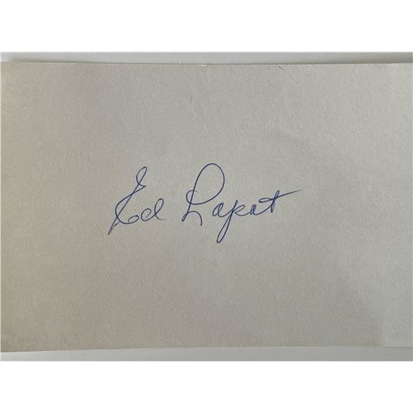 Ed Lopat original signature cut